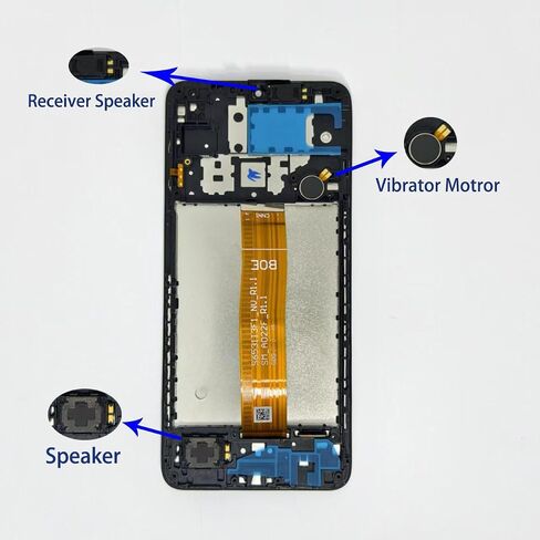 OEM for Samsung Galaxy A12 Screen Replacement 6.5 inch A125U1 a125a A125W LCD Display digitizer Touch Screen Assembly with Full Accessories (SM-A12 Screen Black with Frame) in Saudi Arabia