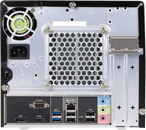 Shuttle XPC Cube SH510R4 Mini Barebone PC Intel H510 Supports 125W 11th/10th Gen Rocket Lake/Comet Lake CPU No RAM No HDD/SSD No CPU No OS 300W80 Plus Bronze Flex PSU,Black in Saudi Arabia