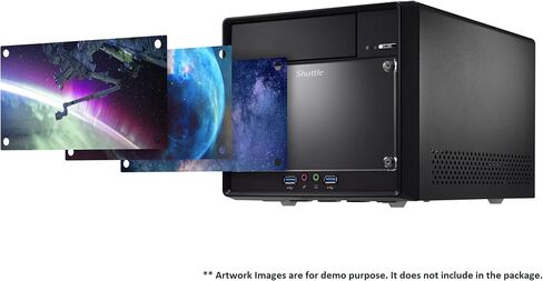 Shuttle XPC Cube SH510R4 Mini Barebone PC Intel H510 Supports 125W 11th/10th Gen Rocket Lake/Comet Lake CPU No RAM No HDD/SSD No CPU No OS 300W80 Plus Bronze Flex PSU,Black in Saudi Arabia