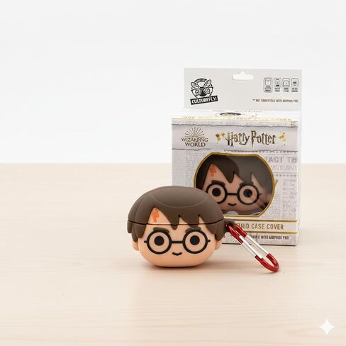 Culture Fly Case for AirPods Gen 1/2, Harry Potter Character Molded, Plastic, Multicolor, 3.29x3.29x3 Inches in Kuwait