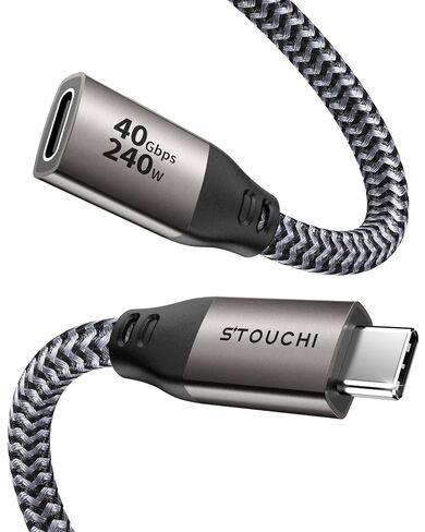 Stouchi 40Gbps USB4 USB C Extension Cable for Thunderbolt 4, 240W, 3.3FT in Saudi Arabia