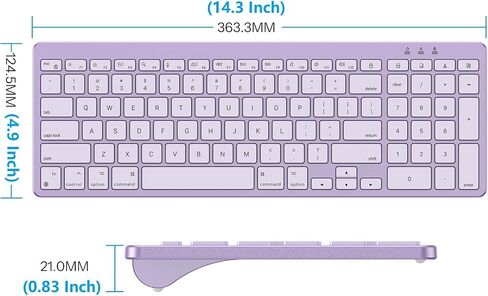 OMOTON USB-A & USB C Dual Interface Wired Keyboard for Mac/iMac/MacBook in Kuwait