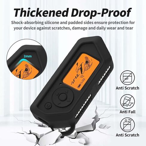 for Flipper Zero Case Cover, Soft Silicone Protective Case Only Compatible with Flipper Zero Device with Carabiner Accessories Set(Black) in Saudi Arabia