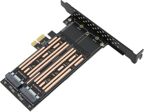 M.2 SATA SSD NGFF to PCIE Dual Adapter High Speed Data Transfer for Desktop Users in Saudi Arabia