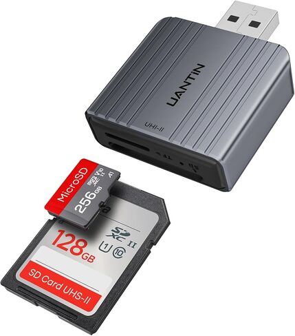 UANTIN SD Card Reader 4.0, USB A to Micro Memory Card Reader Aluminum in Saudi Arabia