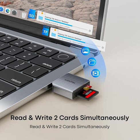 UANTIN SD Card Reader 4.0, USB A to Micro Memory Card Reader Aluminum in Saudi Arabia