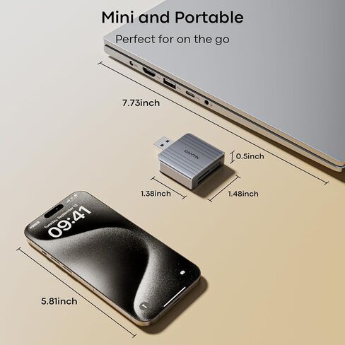 UANTIN SD Card Reader 4.0, USB A to Micro Memory Card Reader Aluminum in Saudi Arabia