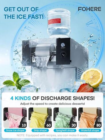 Commercial Snowflake Ice Machine for Restaurant,176 LBS/24H, Fast Cooling in Saudi Arabia