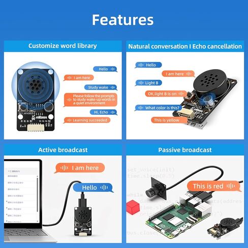 AI Voice Sensor Module Offline Wake Word for Arduino/Raspberry Pi in Saudi Arabia