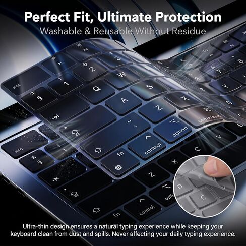Smoky Silicone Keyboard Cover for MacBook Air/Pro, A2338 A2251 A2141 in Saudi Arabia