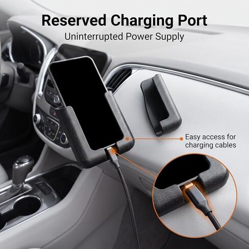 L-Shape Car Mobile Phone Bracket, Self-Adhesive Adjustable Car Dashboard Phone Holder, Universal Auto Navigation Mount, Fit for Most Vehicles (Black) in Saudi Arabia
