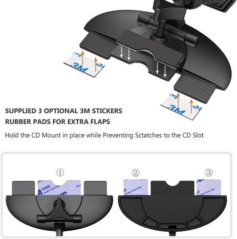 Magnetic Universal CD Slot Phone Holder, CD Slot Strong Magnet Car Phone Mount Compatible Smartphones in Saudi Arabia