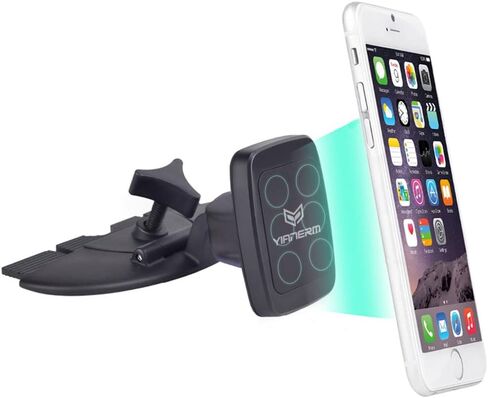 Magnetic Universal CD Slot Phone Holder, CD Slot Strong Magnet Car Phone Mount Compatible Smartphones in Saudi Arabia