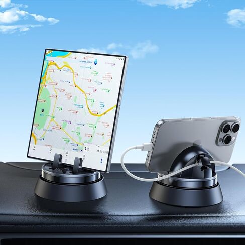 Z Fold 6 Accessories for Samsung Galaxy Z Fold 7 6 5 4 3 2 S25 Ultra, Upgraded 360 Rotatable Dash Phone Holder for Car iPhone 16 15 Pro Max Plus Mini Google Pixel 9 Pro Fold in Saudi Arabia