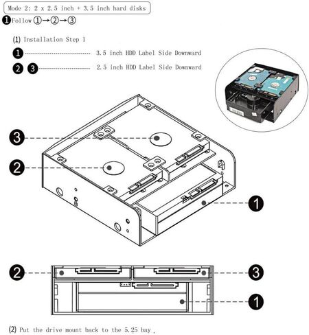 Plastic Bracket for 5.25 to 2.5/3.5 in Saudi Arabia