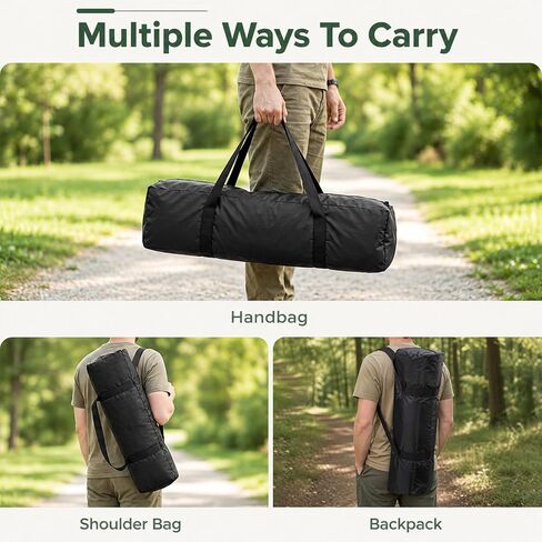 3 Pcs Tripod Case Bag Waterproof Oxford Cloth Heavy Duty Black 28.3x6.5in in Saudi Arabia