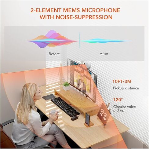 V15-AFL 2K HD Webcam for PC and Laptop in Kuwait