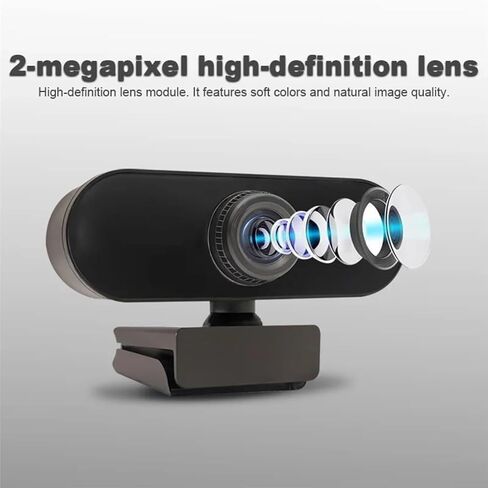 HD 1080P Mini Webcam with Microphone, USB Interface in Kuwait