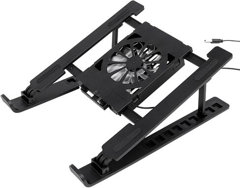 Multiple Angled Adjustable Laptop Cooling Stand Foldable Portable Design with Silents USB Fan Portable Multiple Speed Cooling Pad for Laptop in Saudi Arabia