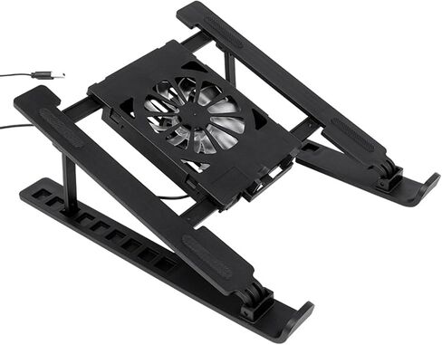 Multiple Angled Adjustable Laptop Cooling Stand Foldable Portable Design with Silents USB Fan Portable Multiple Speed Cooling Pad for Laptop in Saudi Arabia