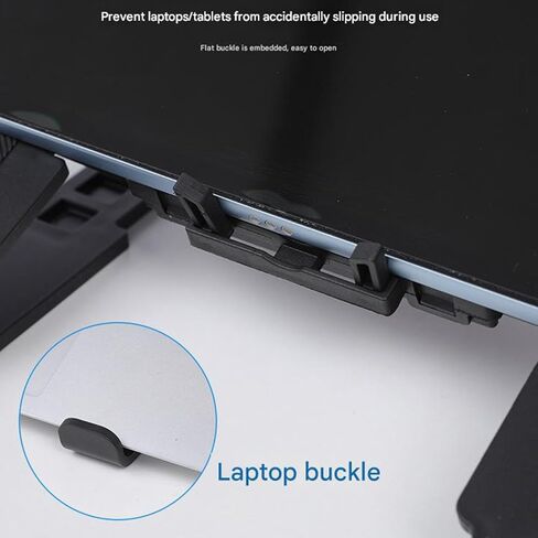 Multiple Angled Adjustable Laptop Cooling Stand Foldable Portable Design with Silents USB Fan Portable Multiple Speed Cooling Pad for Laptop in Saudi Arabia