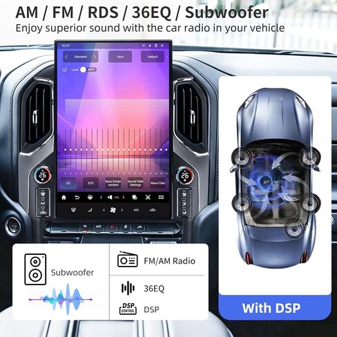 Qualcomm Car Radio for Chevrolet Silverado GMC Sierra 2019-2023 17.2 Inch in Kuwait
