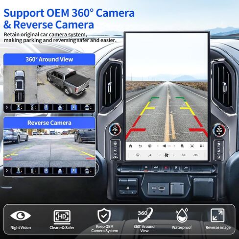 Qualcomm Car Radio for Chevrolet Silverado GMC Sierra 2019-2023 17.2 Inch in Kuwait