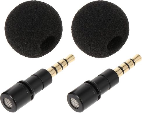 2pcs Mini Recording Microphone 3.5mm Jack for Computer in Saudi Arabia