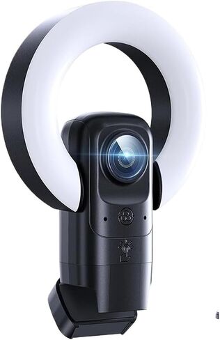Webcam 4K Streaming AI Autofocus Ring Light Microphone Remote USB in Kuwait