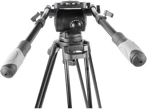Prompter People TRI-HD500 3-Section Aluminum Heavy Duty Tripod System with 100mm Fluid Head, Ground Spreader and Dolly in Saudi Arabia
