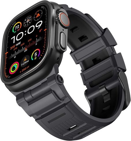Lerobo Rugged TPU Band Compatible with Apple Watch Bands for Men in Saudi Arabia