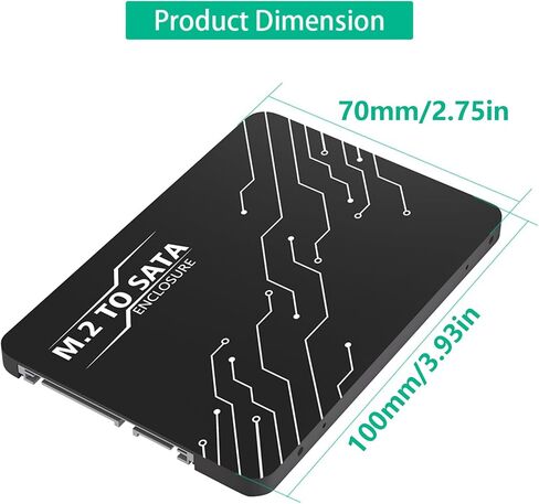 Metal Case B NGFFs HDDs to 2.5 SATA3.0 6Gb / s Adapter Card with Enclosure Socket NGFFs Adapter HDDs Converters Enclosure in Saudi Arabia
