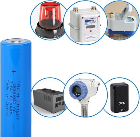 10 Pack ER261020 3.6V 16000mAh Li-SOCl₂ Battery - for Digitrak Sonde/Locator, Memory Backup, Long Shelf Life in Kuwait