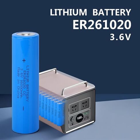 10 Pack ER261020 3.6V 16000mAh Li-SOCl₂ Battery - for Digitrak Sonde/Locator, Memory Backup, Long Shelf Life in Kuwait