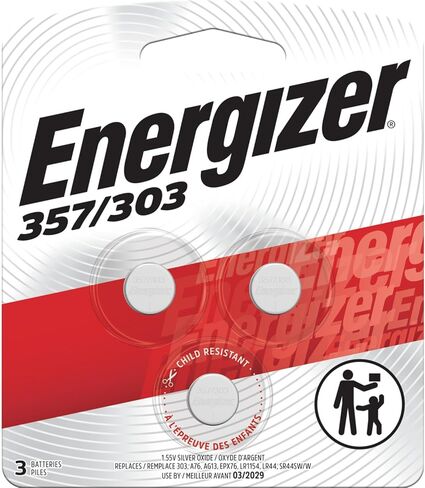 Energizer 357 Battery, (Pack of 3) in Kuwait