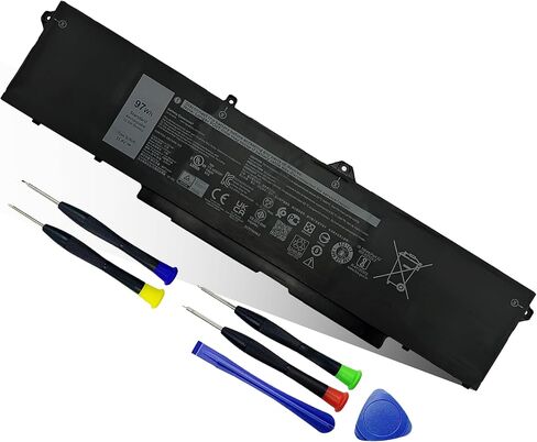 6-Cell 9JRV0 Laptop Battery for Dell Latitude 5521 5531 & Precision 3561 3571 3581 Series 53XP7 053XP7 05RGW 97Wh in Kuwait