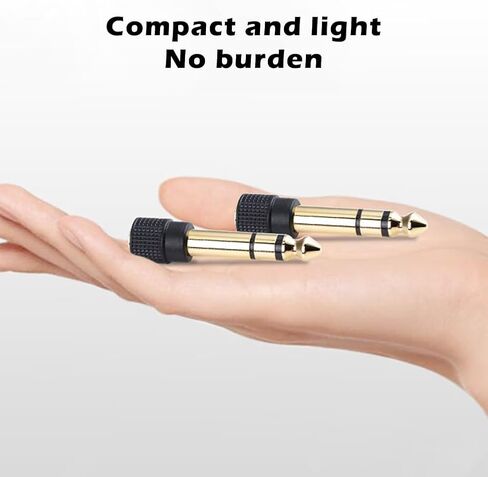 4pcs 6.5mm to 3.5mm Female Stereo Audio Jack Adapter,Headphone Adapter Audio Converter for Aux Cable,Guitar Amplifier,Bass,Earphone,Headset,Digital Piano,Keyboard,Mixer in Saudi Arabia