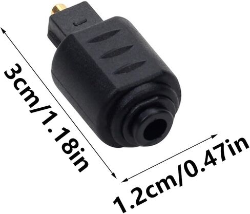 Digital Toslink Male to 3.5mm Female Plugs Converters Optical Adapter for Superior Claritys 1pc/2pcs in Saudi Arabia