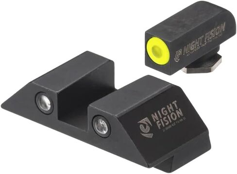 مجموعة رؤية ليلية من Night Fision Tritium لـ Glock 42/43/43X - مشهد أمامي منقط مثالي مع حلقة نهارية مضافة - خيارات ألوان الحلقة الأمامية - أنماط رؤية مختلفة in Kuwait