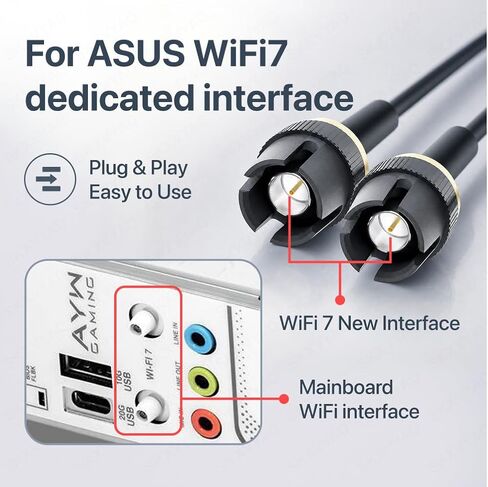 WiFi 7 Antenna for Asus ROG/TUF/Prime/X870/Z890/B850 Wi-Fi Moving Antennas in Saudi Arabia