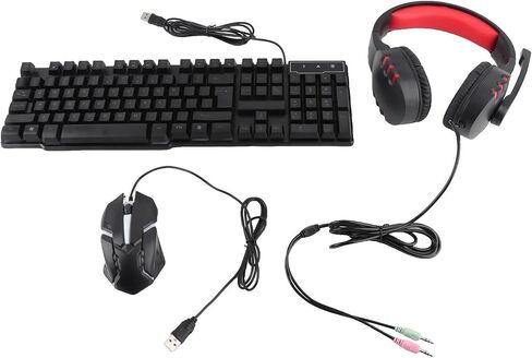 Aoresac TF800 Gaming Combo 104 Keys Rainbow Backlit Keyboard Breathing in Kuwait