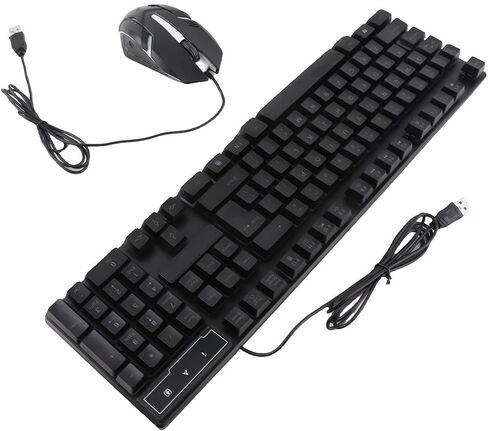 Aoresac TF800 Gaming Combo 104 Keys Rainbow Backlit Keyboard Breathing in Kuwait
