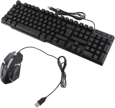 Aoresac TF800 Gaming Combo 104 Keys Rainbow Backlit Keyboard Breathing in Kuwait