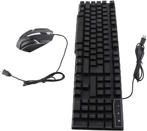 Aoresac TF800 Gaming Combo 104 Keys Rainbow Backlit Keyboard Breathing in Kuwait