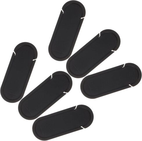 6pcs Black Abs Laptop Webcam Privacy Covers Slide to Open or Close Feature, Ultra-Thin Cover Does Not Webcam Usage for Online Privacy Protection in Kuwait