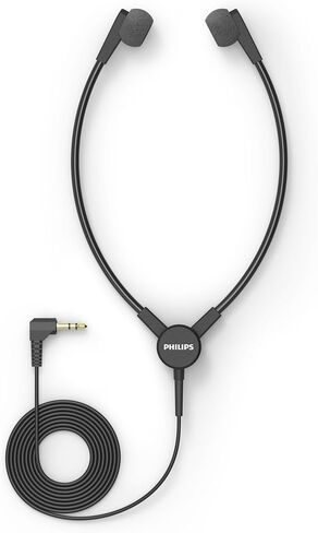 PHILIPS ACC0233 Playback Stethoscope Headphones Dictation and Playback Systems Without Joint and One-Ear Hook 3.5 mm Jack Anthracite in Kuwait