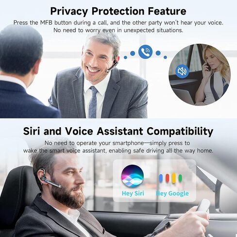 Boytond Bluetooth Earpiece V6.1,Single-Ear Wireless Headset in Kuwait