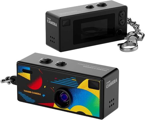 Thumb Keychain Camera 0.96" Retro Mini Camera 1080P Camcorder Video Recorder with Flash Support TF Card in Saudi Arabia