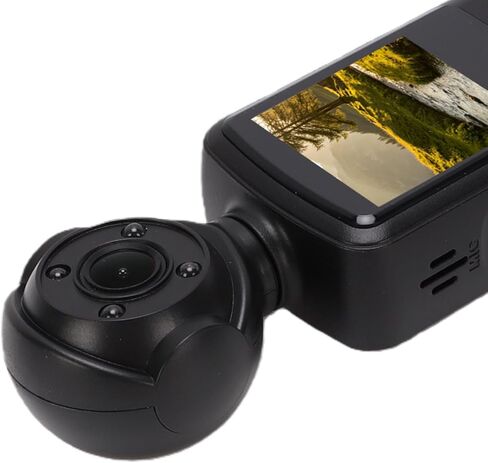 1080P Pocket Camera,Handheld Vlogging Camera with 180 Rotating Len and LED Ligh for Daily Recording in Kuwait