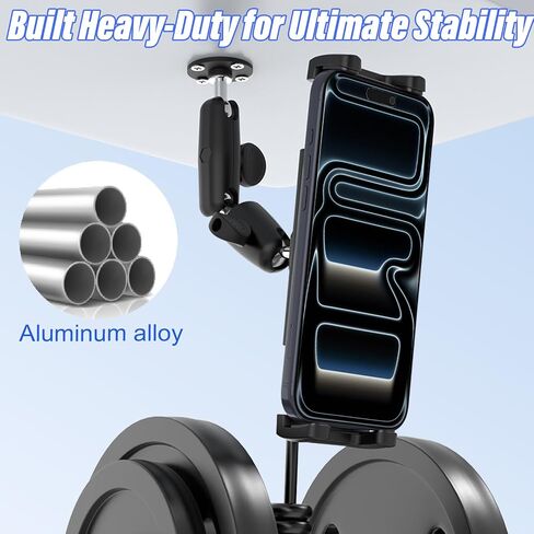 Drill-Base Tablet Mount for Boat Helm, Metal Arm Rust-Proof Coating in Saudi Arabia